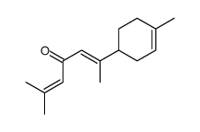 2-methyl-6-(4-methyl-3-cyclohexen-1-yl)hepta-2,5-dien-4-one结构式