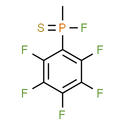 Methyl(pentafluorophenyl)fluorophosphine sulfide structure