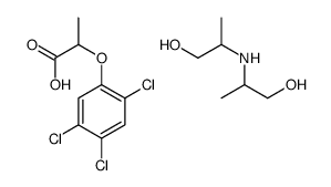 bis(1-hydroxypropan-2-yl)azanium,2-(2,4,5-trichlorophenoxy)propanoate结构式