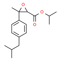 isopropyl 3-methyl-3-(p-isobutylphenyl)oxirane-2-carboxylate结构式