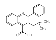 5,5-dimethyl-6H-benzo[c]acridine-7-carboxylic acid Structure