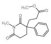 methyl 3-(1-methyl-2,6-dioxo-3-phenyl-3-piperidyl)propanoate structure