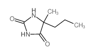 5-甲基-5-丙基咪唑啉-2,4-二酮结构式
