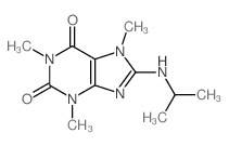 1,3,7-trimethyl-8-(propan-2-ylamino)purine-2,6-dione结构式