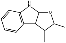 2,3-Dimethyl-3,3a,8,8a-tetrahydro-2H-furo[2,3-b]indole structure