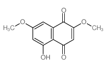 5-hydroxy-2,7-dimethoxy-naphthalene-1,4-dione structure