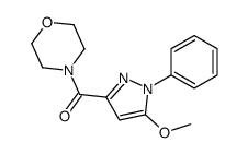 (5-methoxy-1-phenylpyrazol-3-yl)-morpholin-4-ylmethanone结构式