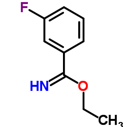 Ethyl 3-fluorobenzenecarboximidate结构式