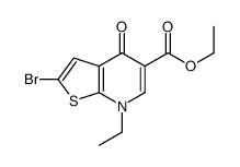 ethyl 2-bromo-7-ethyl-4-oxothieno[2,3-b]pyridine-5-carboxylate Structure
