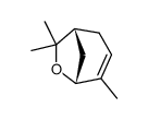 (1R,5R)-4,7,7-trimethyl-6-oxabicyclo[3.2.1]oct-3-ene结构式