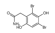 2,4-Dibromo-3,6-dihydroxybenzeneacetamide结构式