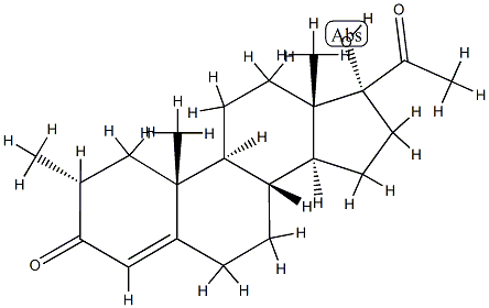 17-Hydroxy-2α-methylpregn-4-ene-3,20-dione picture