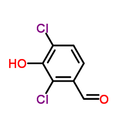 2,4-Dichloro-3-hydroxybenzaldehyde Structure