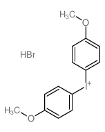 bis(4-methoxyphenyl)iodanium,hydrobromide Structure