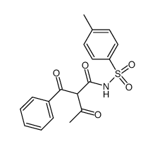 1-phenyl-2-(N-P-toluenesulfonylcarbamoyl)-1,3-butanedione Structure