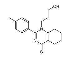 1-(3-hydroxypropyl)-2-(4-methylphenyl)-5,6,7,8-tetrahydroquinazoline-4-thione Structure