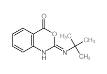 9-(tert-butylamino)-8-oxa-10-azabicyclo[4.4.0]deca-1,3,5,9-tetraen-7-one structure