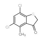 5,7-dichloro-4-methylbenzo[b]thiophene-3(2H)-one Structure