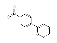 5-(4-nitrophenyl)-2,3-dihydro-1,4-dithiine结构式