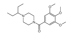 (4-pentan-3-ylpiperazin-1-yl)-(3,4,5-trimethoxyphenyl)methanone Structure