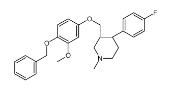 (3S,4R)-4-(4-Fluorophenyl)-3-[[3-methoxy-4-(phenylmethoxy)phenoxy]methyl]-1-methylpiperidine picture