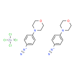 4-(morpholin-4-yl)benzenediazonium tetrachlorozincate (2:1) Structure