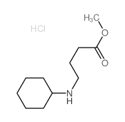 Butanoic acid,4-(cyclohexylamino)-, methyl ester, hydrochloride (1:1) structure