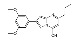 Pyrazolo[1,5-a]pyrimidin-7-ol, 2-(3,5-dimethoxyphenyl)-5-propyl- (9CI)结构式