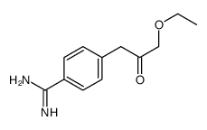 4-(3-ethoxy-2-oxopropyl)benzenecarboximidamide结构式