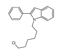 1-(6-chlorohexyl)-2-phenylindole Structure