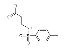 3-[(4-methylphenyl)sulfonylamino]propanoyl chloride结构式