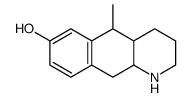 5-methyl-1,2,3,4,4a,5,10,10a-octahydrobenzo[g]quinolin-7-ol结构式