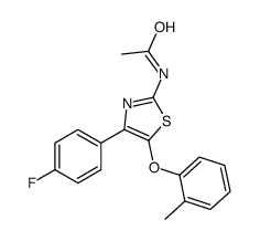 N-[4-(4-fluorophenyl)-5-(2-methylphenoxy)-1,3-thiazol-2-yl]acetamide Structure