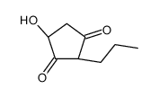 (2R)-4-hydroxy-2-propylcyclopentane-1,3-dione结构式