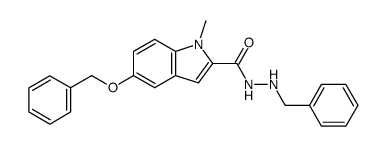 N2-Benzyl-2-(1-methyl-5-benzyloxyindolyl)-carbohydrazid结构式
