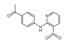 1-[4-[(3-nitropyridin-2-yl)amino]phenyl]ethanone Structure