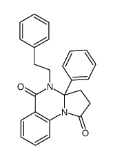 4-phenethyl-3a-phenyl-2,3,3a,4-tetrahydro-pyrrolo[1,2-a]quinazoline-1,5-dione Structure