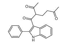 3-(2-phenyl-1H-indole-3-carbonyl)heptane-2,6-dione结构式