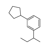 1-butan-2-yl-3-cyclopentylbenzene结构式