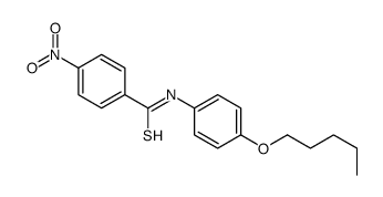 4-nitro-N-(4-pentoxyphenyl)benzenecarbothioamide结构式
