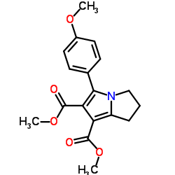 Dimethyl 5-(4-methoxyphenyl)-2,3-dihydro-1H-pyrrolizine-6,7-dicarboxylate picture