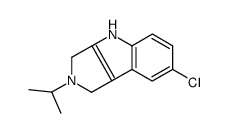 7-chloro-2-propan-2-yl-3,4-dihydro-1H-pyrrolo[3,4-b]indole结构式
