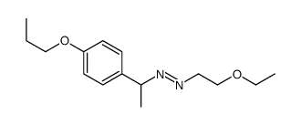 2-ethoxyethyl-[1-(4-propoxyphenyl)ethyl]diazene Structure