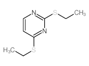 Pyrimidine,2,4-bis(ethylthio)- Structure