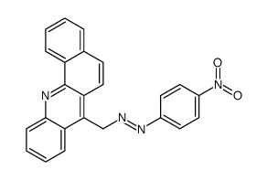 7-[(p-Nitrophenylazo)methyl]benz[c]acridine Structure