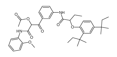 2-[3-[2-(2,4-di-tert-pentyl)phenoxy]butyrylamino]phenyl]-1-[N-(2-methoxyphenyl)carbamoyl]-2-oxoethyl acetate picture