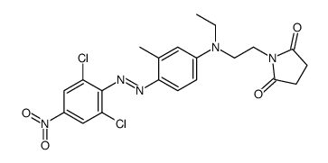 1-[2-[[4-[(2,6-Dichloro-4-nitrophenyl)azo]-3-methylphenyl]ethylamino]ethyl]-2,5-pyrrolidinedione structure