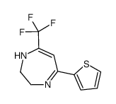 5-thiophen-2-yl-7-(trifluoromethyl)-2,3-dihydro-1H-1,4-diazepine Structure