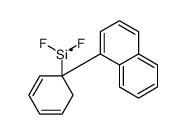 difluoro-(1-naphthalen-1-ylcyclohexa-2,4-dien-1-yl)silicon结构式