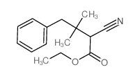 ethyl 2-cyano-3,3-dimethyl-4-phenyl-butanoate Structure